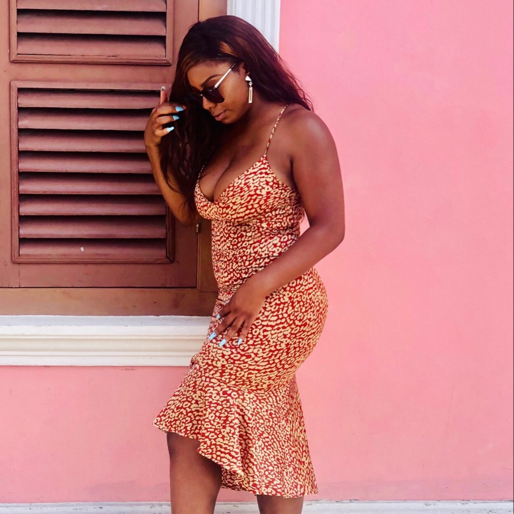 Animal print dress